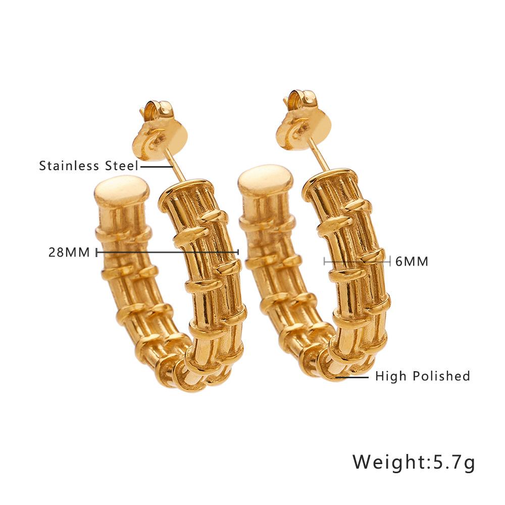 Усовершенствованные серьги, металлические позолоченные шариковые серьги из титановой стали, золотое кольцо для ушей, украшение для ушей