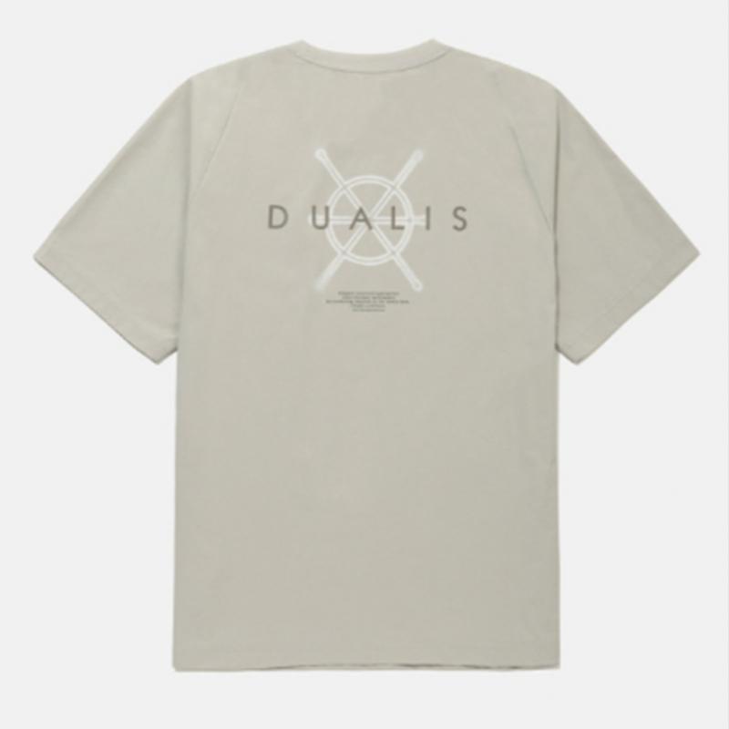 Футболка с коротким рукавом DescenT Dualless Woven B1 sq221dTs42 Beig Blk0 Lygy