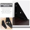 12Pcs L-Brackets Triangle Corner Brackets 90 Degree Angle Code  for Furniture Reinforcement