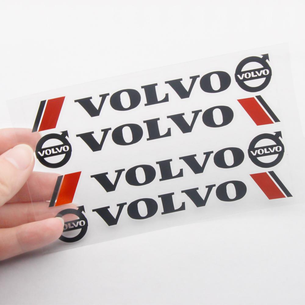 4PCS Car Stickers Rear View Mirror Wheel Decals Door Handle Sticker Accessories For Volvo XC60 XC90 XC40 S90 V40 V60 S60 S80 S90