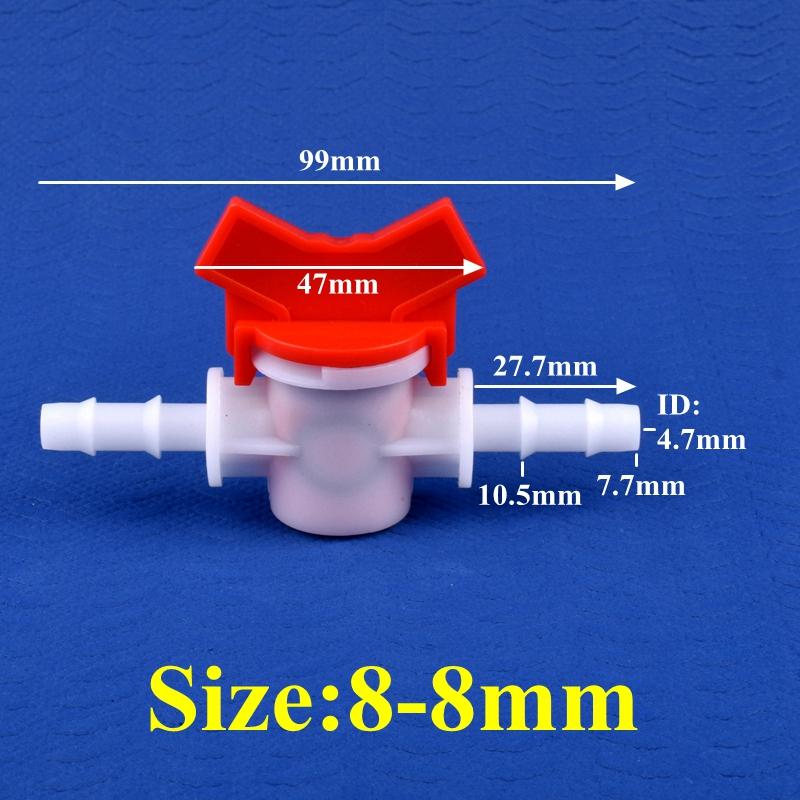1~50pcs 4~25mm POM Ball Valve Drip Irrigation System Hose Pagoda Joint Aquarium Tank Air Pump Garden Water Connector Pipe Valve