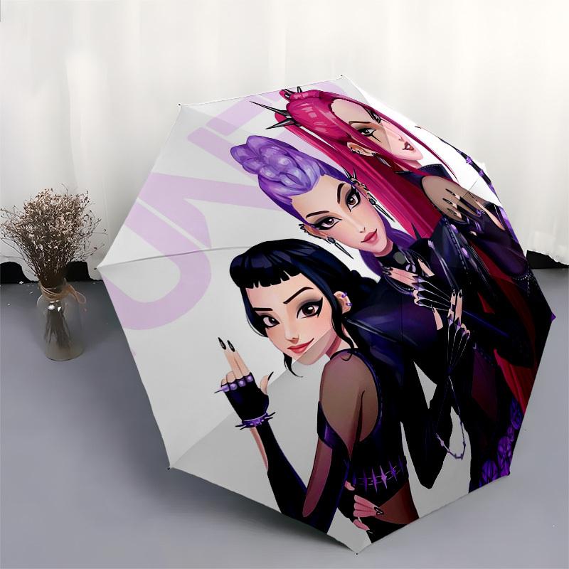 1pc Unite in Style: A Fashionable Gathering Umbrella with Plastic Handle,Suitable for All Seasons Home Travel Outdoor UmbrellaFP037