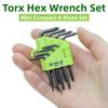 CR-V Steel Star Torx Wrench Set 8 Pcs Star Key Wrench Portable Screwdriver Bit Set  Workshop Use