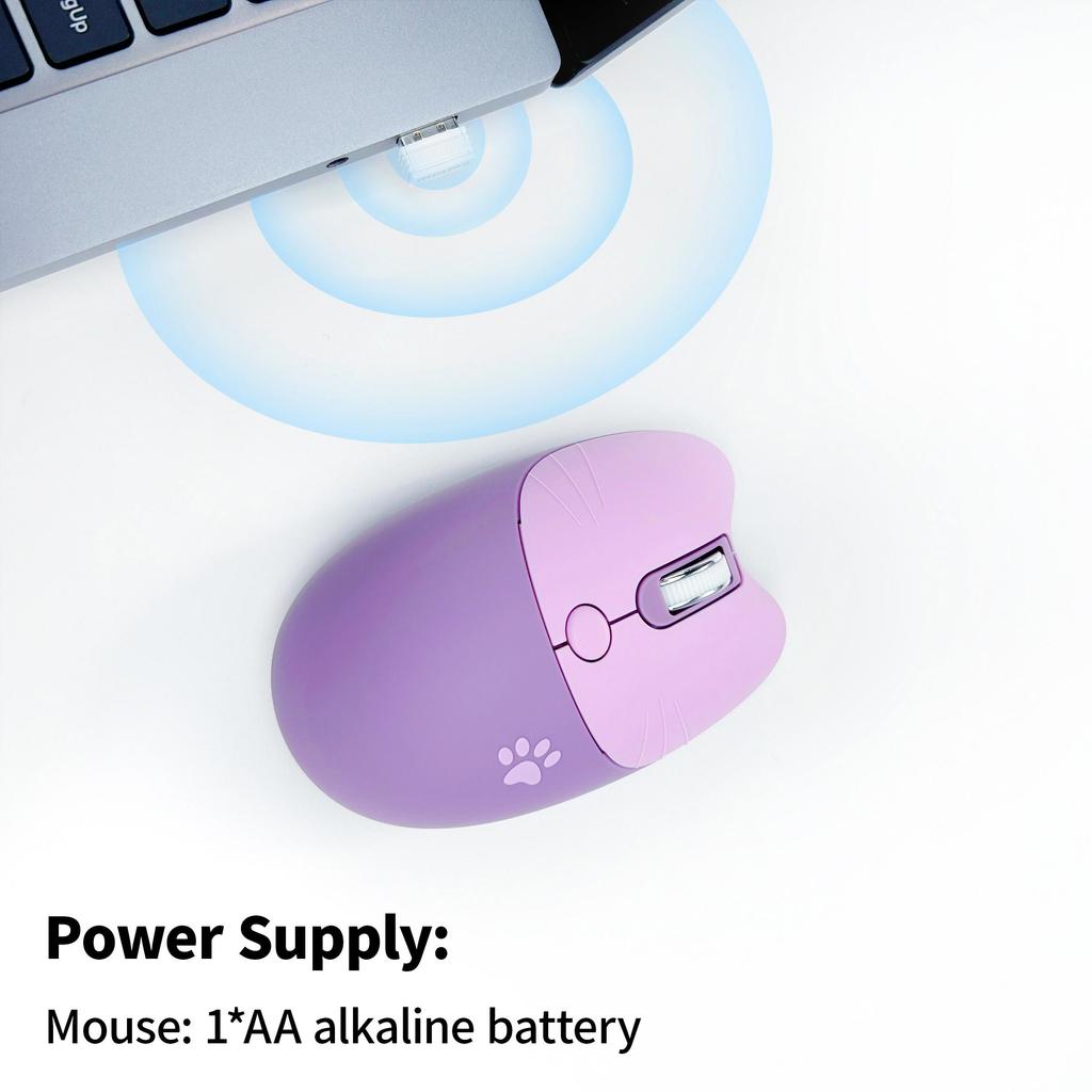 2.4G Cat беспроводная мышь без звука USB-приемник симпатичная портативная 3 уровня DPI мышь для ноутбука M3 компьютер 2.4G беспроводная мышь симпатичная мышь
