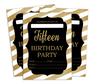 Darling Souvenir Black Birthday Invitation Card Printable Elegant Fill or Write In Blank Party Invites 28 Pcs 5 X 7