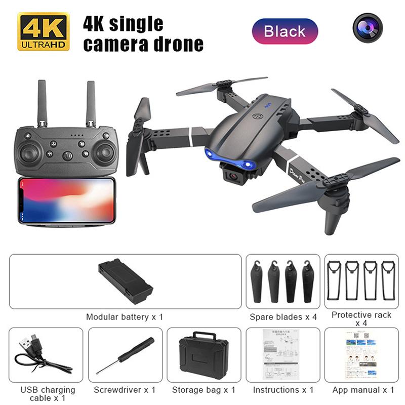 Обновленный дрон E99 Pro 4K с двумя камерами, HD-дрон для аэрофотосъемки с экраном, складной квадрокоптер, RC-игрушка для детей, мальчиков, подарки