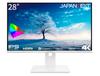 Монитор JAPANNEXT 4K UHD 3840x2160 Разрешение IPS Дисплей Светлый 28 дюймов (HDMI/DisplayPort/Blue Cut) JN-IPS28UHDR-W