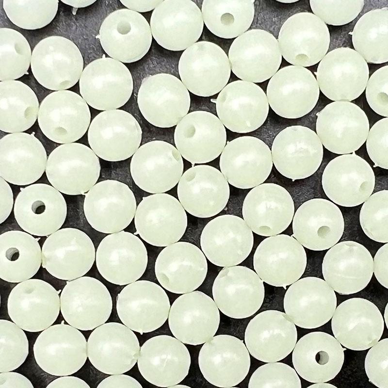1000pcs Glow Fishing Beads Hard Plastic /Soft Rubber Colorful Fish Beads Luminous Round Fishing Lures Accessories Beads Fish