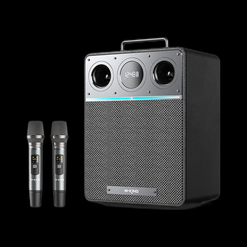 Портативная Bluetooth-колонка для караоке W-King T6 с глубоким басом, штепсель CN (адаптер в комплекте) (Китайская версия)