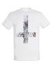 Inverted Flower Cross T-Shirt Symbol Pentagram 666 Sign Church of Satan Satanism