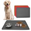 Waterproof Pet Food Mat Large Silicone Pet Bowl Pad with Raised Edges Non-Slip Pet Feeding Placemat for Dogs Cats Kittens