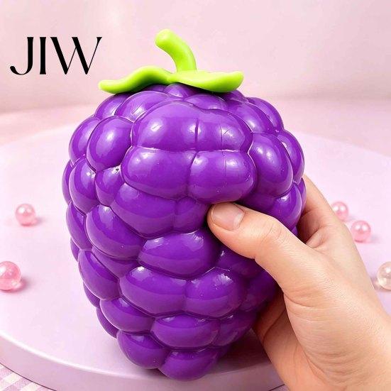 Grape Stress Reliever Large Pineapple Ball, Slow Rising Fruit Squeeze Toy for Anxiety Relief, Strawberry Relief Banana Corn Carrot Sensory Toy,