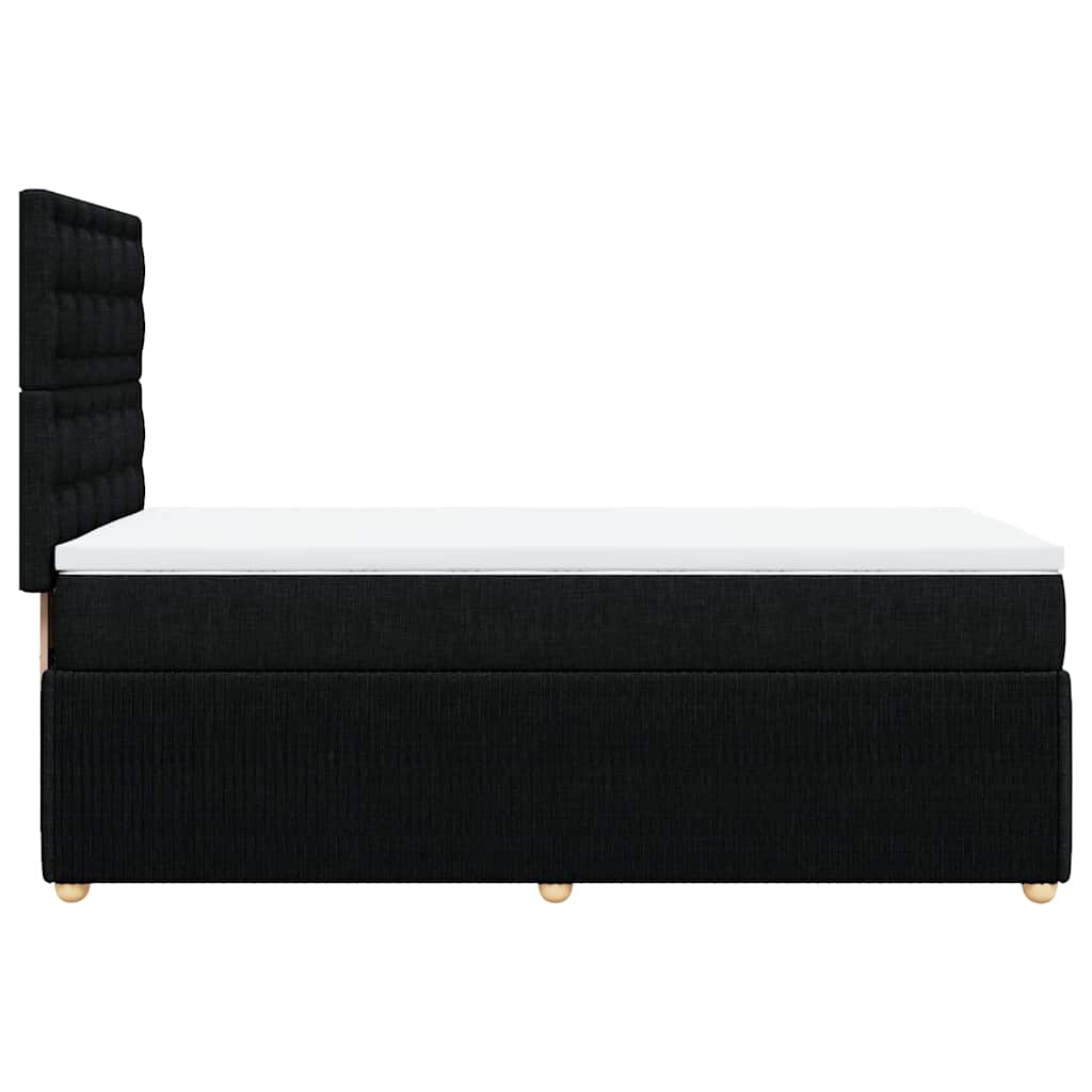 Box Spring Bed with Mattress Black 80 x 200 cm Fabric