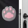 2 Pcs Cat Paw Doorknob Crash Pad Mute Cabinet Door Handle Lock Silencer Anti-Collision Pad Wall Protector Windproof Doorknob Pad Household Supplies