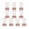 10pcs High Quality Cat Heart Cactus Stationery Book Paper Clip Office Supplies Metal Binder Clips