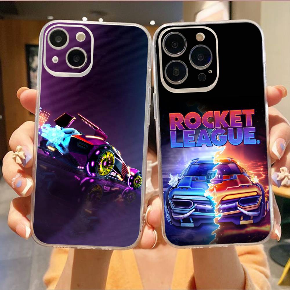 Чехол для телефона Game R-Rocket L-League для iPhone 17, 16, 15, 14, 13, 12, 11 Plus, Pro Max Мягкий прозрачный чехол