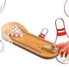 Children's Mini Table Bowling Games Wooden Parent-child Developing Baby Entertainment Toys