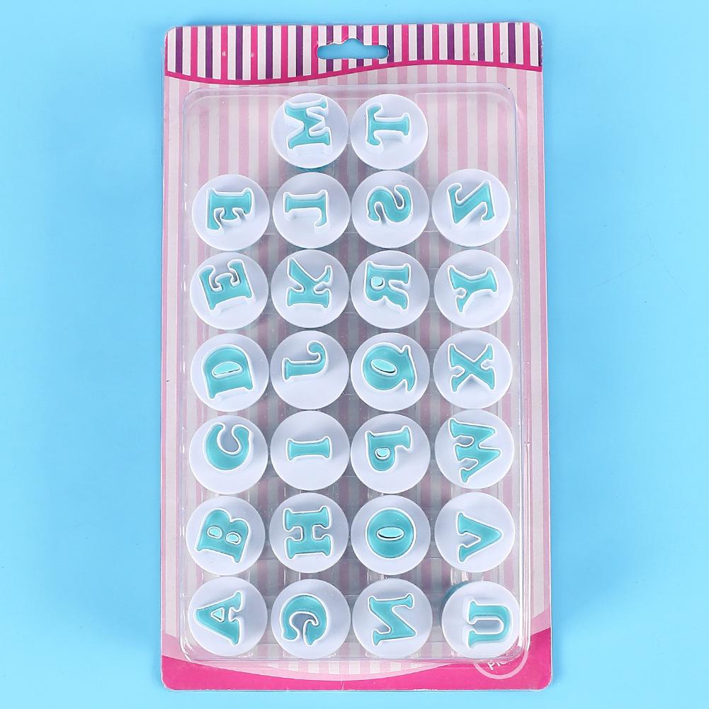 26 букв и цифр верхнего и нижнего регистра, пружинный пресс для печенья, пресс для печати на торте, пресс для помадки, инструмент для высечки, инструмент для выпечки