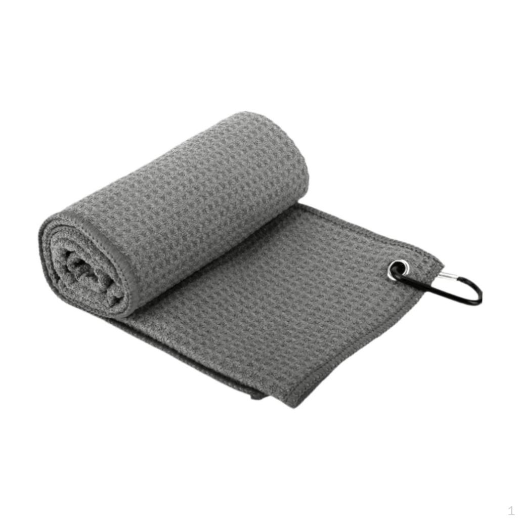 Сумка для полотенец для гольфа, маленькая, с карабином, мягкая, быстросохнущая, впитывающая воду