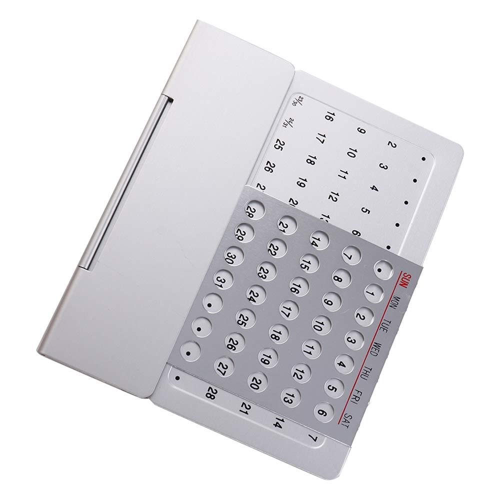 Zinc Zinc Alloy English Office Supplies Calendar Metal Calendar 100 Years Calendar Perpetual Calendar