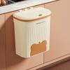 Wall Mounted Garbage Bin with Lid Large Capacity Easy To Install