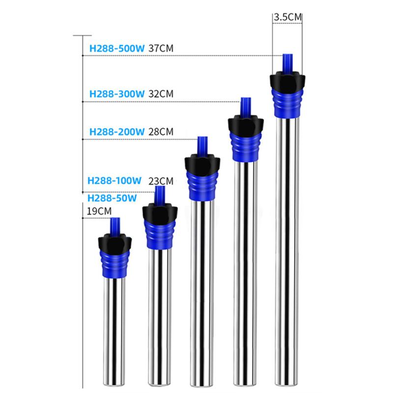 Нагревательный стержень для аквариума, водонепроницаемая герметичная конструкция, термостат для аквариума, взрывозащищенный, нержавеющая сталь
