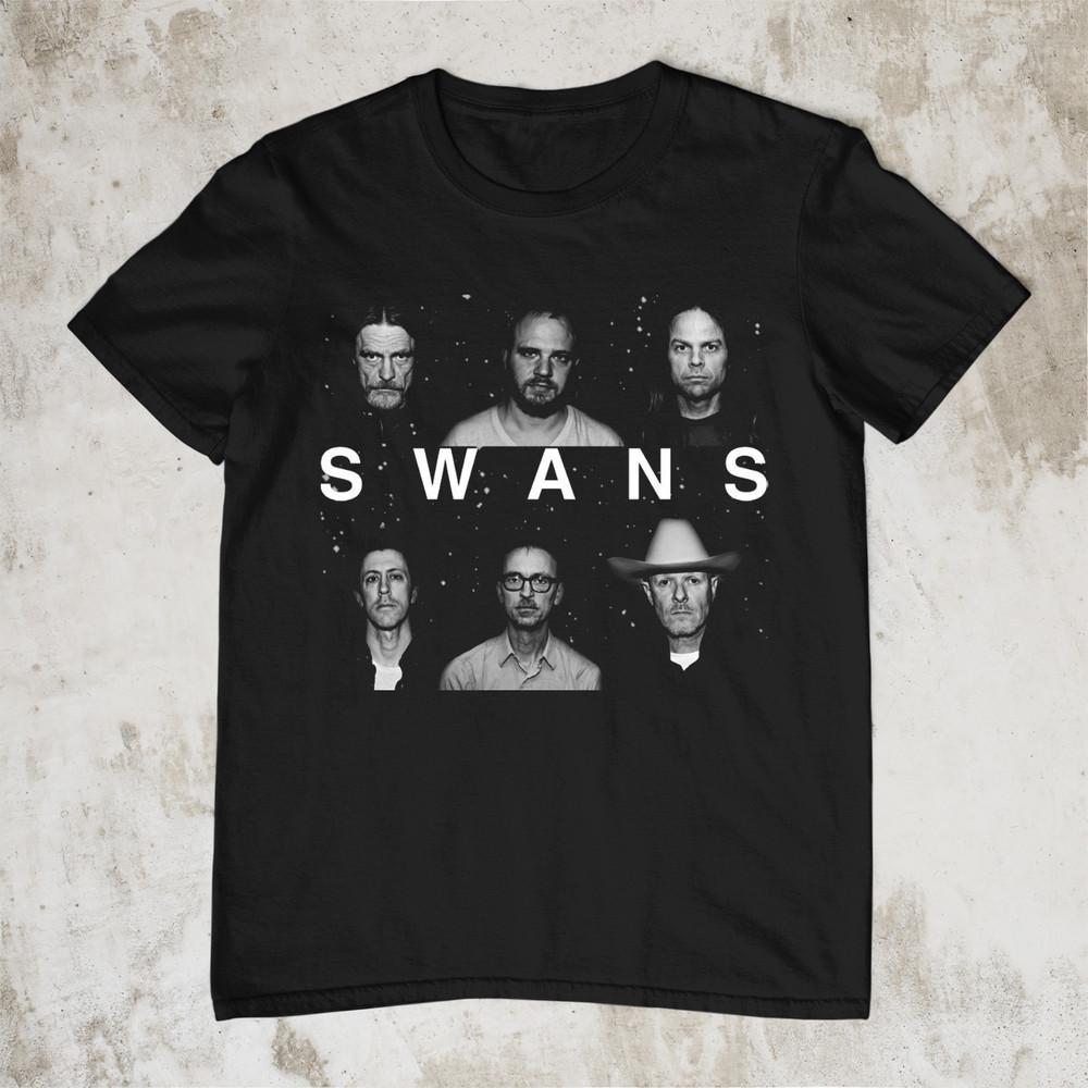 Rare Swans Band Member Short Sleeve Cotton Black All Size T-Shirt AG1209 Unisex T-Shirt