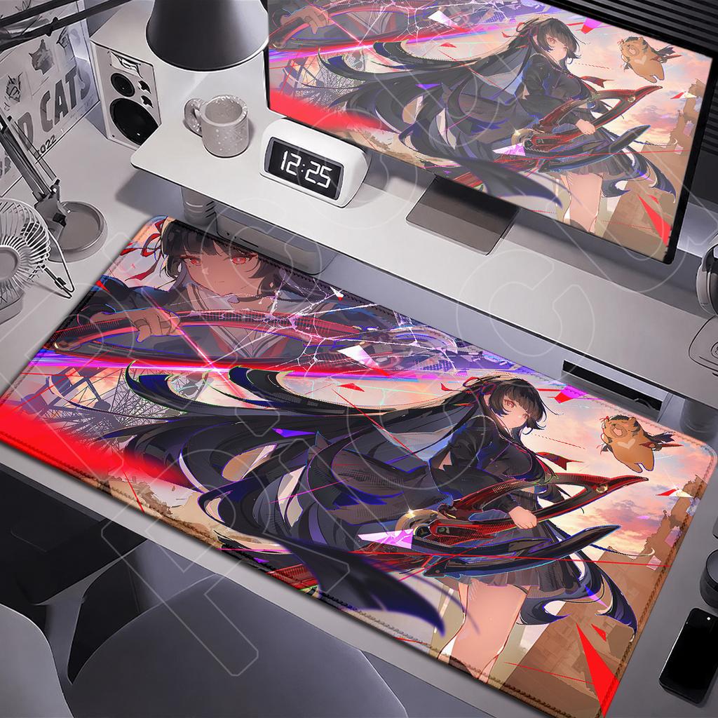 900x400mm Notebook Rubber Table Keyboard Carpet New Wallpaper Sexa Chisa Mouse Mats Large Gaming Wuthering Waves Anime Mouse Pad