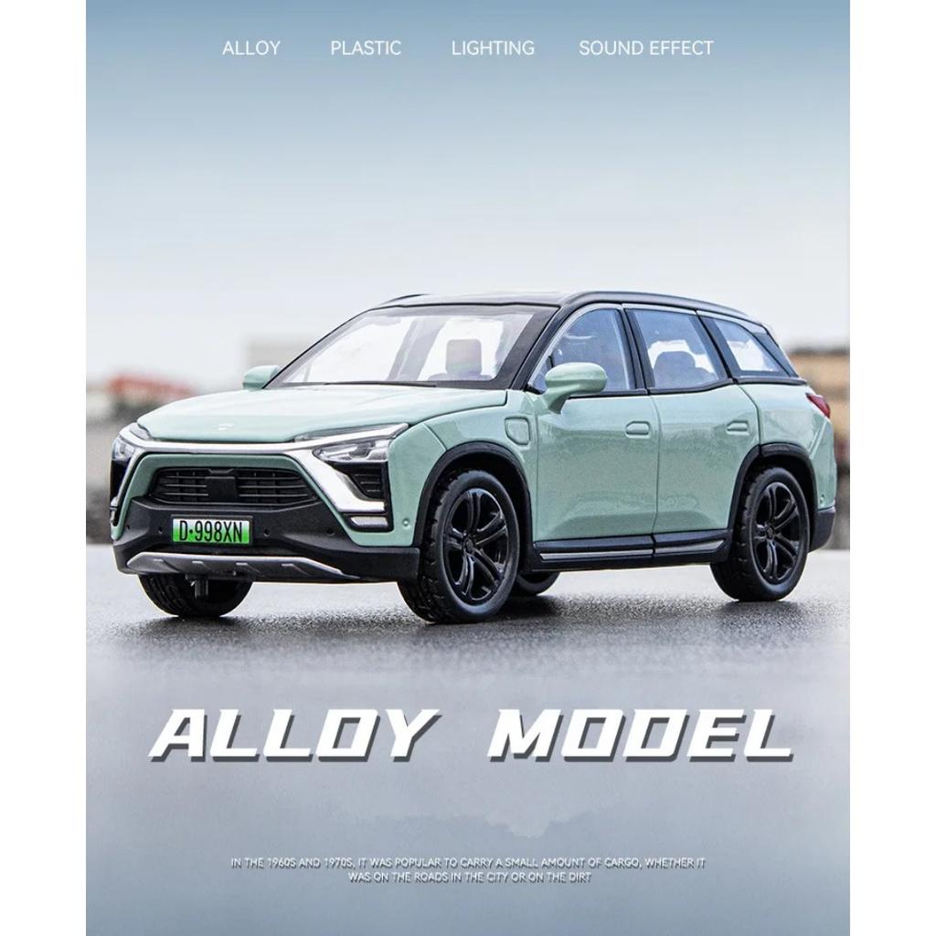 1/32 NIO ES8 внедорожник сплав электромобили модель литые металл новая энергия модель автомобиля симуляция звук и свет детская игрушка подарок