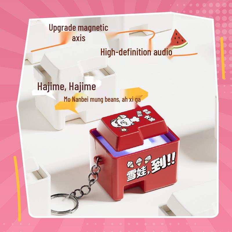 Брелок-кнопка с голосом Снежного Короля – Забавная шутка для парней и девушек