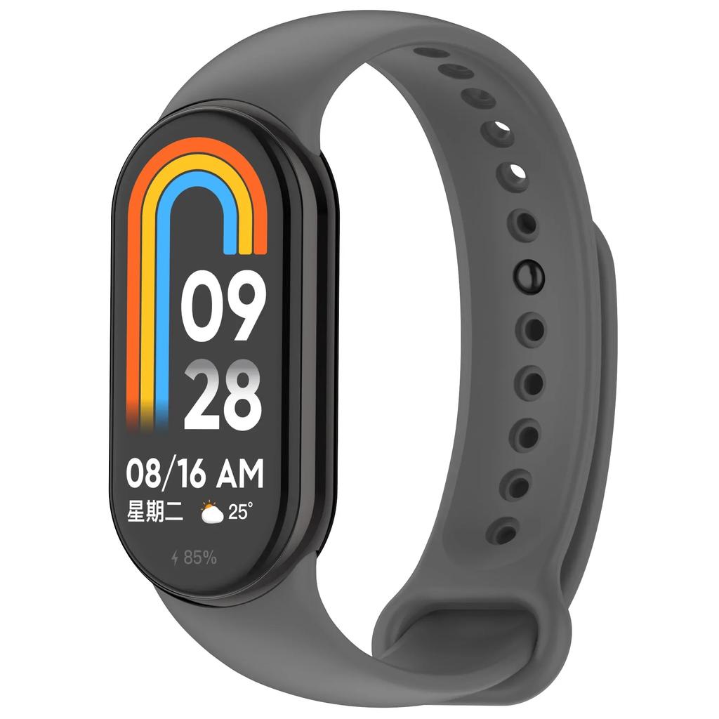 Цветной силиконовый ремешок для Xiaomi Mi Band 10/9 Мягкий спортивный сменный браслет для Xiaomi Mi Band 8/9/10 Оригинальный официальный ремешок