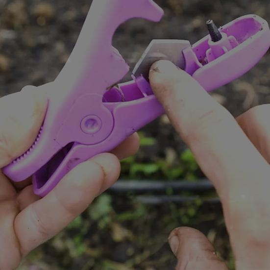 Комбинированный труборез и пробойник 2-в-1 с эргономичной рукояткой, сверхпрочный капельный