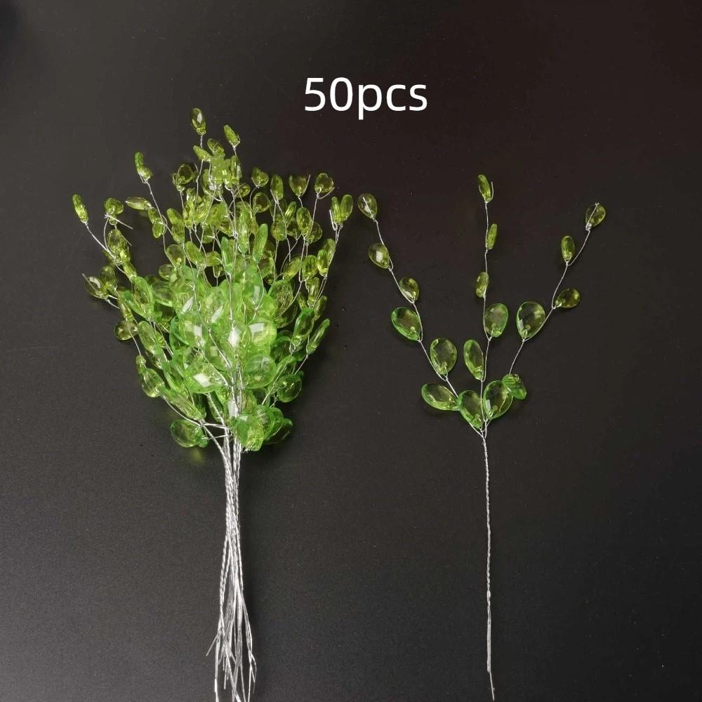 50 шт. Декор для поделок Хрустальные бутоны Ветки Свадебная Вечеринка Свадебная Тиара Искусственный Букет Для Дома Сделай Сам Хрустальный Цветок Капля Воды
