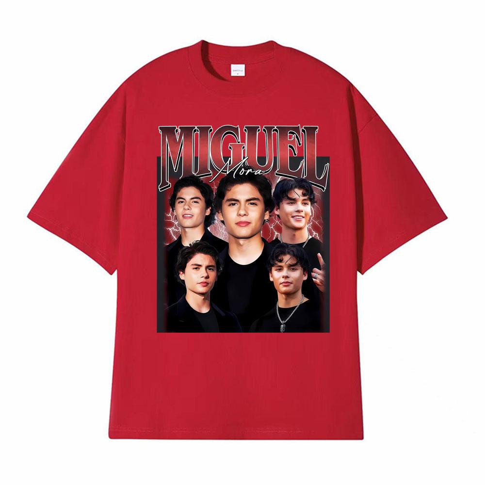 Miguel Mora Vintage Funny Meme Printed T Shirts Men Women Fashion Oversized Streetwear T Shirt Casual Loose 100% Cotton T-shirts
