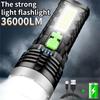 50 Вт USB-фонарик, перезаряжаемый, 4 режима переключения, водонепроницаемый фонарь для кемпинга, пешего туризма, рыбалки, приключений, экстренной помощи