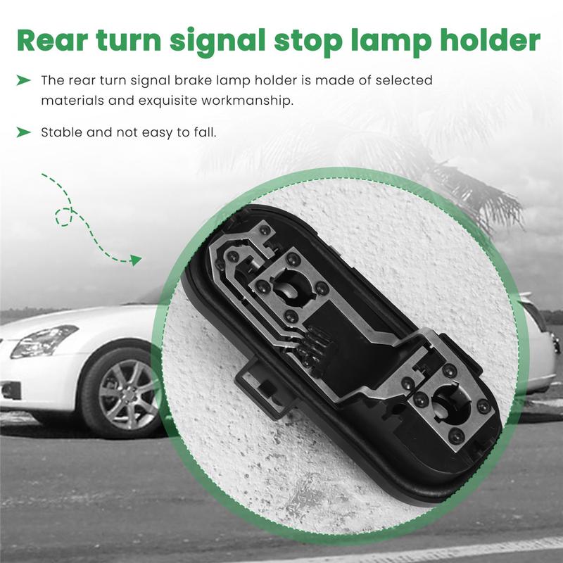 For Nissan Qashqai 2008-2015 Left Rear Tail Light Bulb Holder Tail Light Brake Light Stop Lamp Bulb Hole Bulb Socket