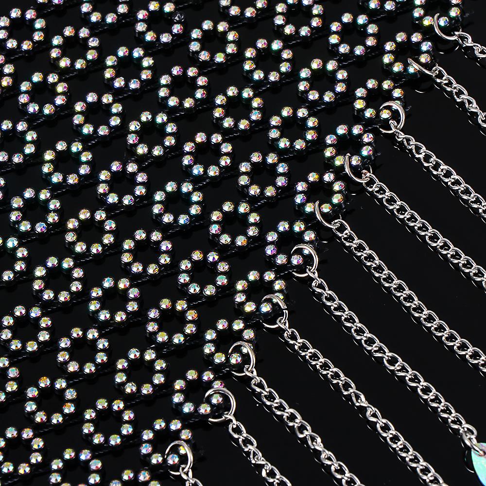 Танцевальная вечеринка блестки ночной клуб маскарад вуаль стразы металлические кисточки сетка ювелирные изделия маска