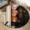 Ковер с круглым ворсом Jujutsu Kaisen Ковер для гостиной, спальни, дивана, игровой комнаты Декор Нескользящий коврик для пола