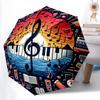 1PC Musical notes Umbrella Portable Folding Umbrella Iron Frame Hole Bone Structure Outdoor Home Umbrella A4