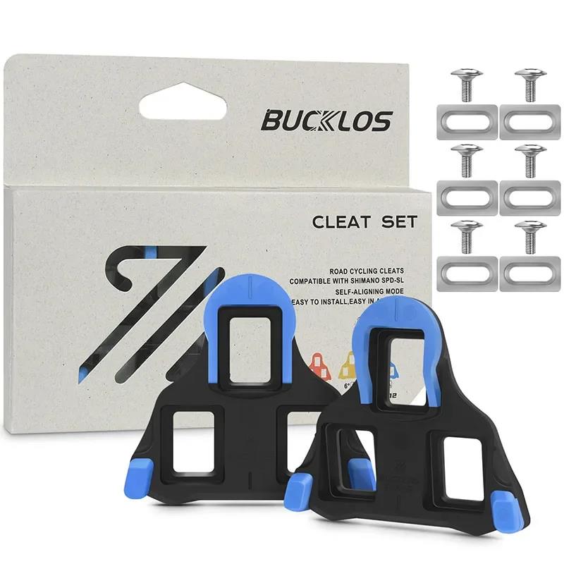 1Pair BUCKLOS Bicycle Pedal Cleats for SPD-SL System Road Bike Pedal Cleats 0° 2° 6° Cleat for Shimano SH10 SH11 SH12 Bike Parts 6