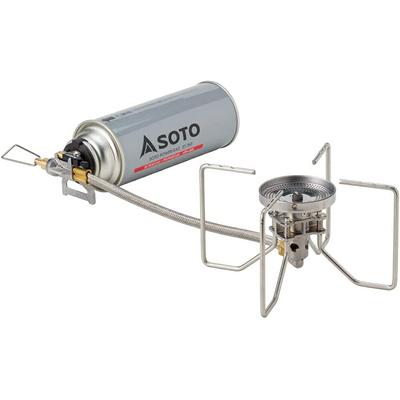 SOTO Сделано в Японии Одноконфорочная горелка, оснащенная регулятором ветра CB Can Раздельный тип для кемпинга на открытом воздухе Предотвращение стихийных бедствий Solo Duo Group Regulator Sove