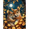 5d DIY Diamond Painting Cross Stitch Cute Animals Two Squirrels Diamond Embroidery Mosaic Full Round Drill Home Decor Arts
