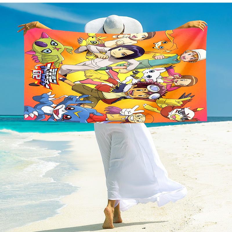 1pc Dragon Battle Heroic Quest beach towel,quick drying absorbent beach towel,outdoor sports swimming beach towel,Soft and comfortable Y72819