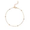 Trendy Oversized Round Bead Chain Anklet for Women - Minimalist Fashion