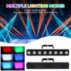 8 LED RGBW 4IN1 DMX Wall Wash Lamp DJ Disco Party Par Stage Light Effect for Dance Bar Holiday Wedding Xmas Halloween Decorate