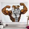 Декоративный гобелен с изображением свирепой акулы для офиса, гостиной, домашнего настенного гобелена