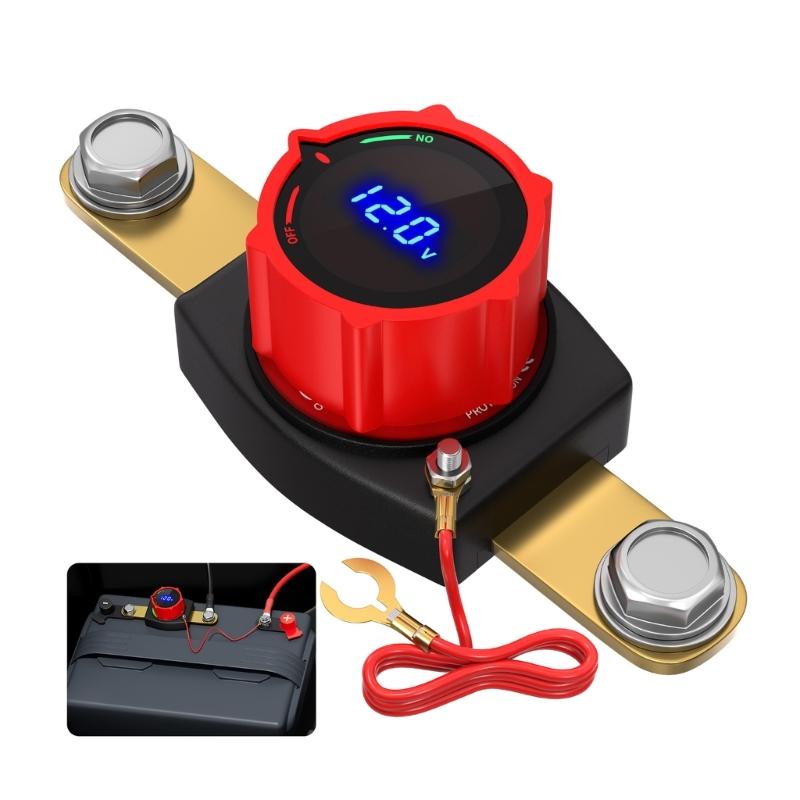 Digital Display Battery Protector Switches Disconnect Switches for Voltage Monitoring & Safety in Automotive Marine Settings