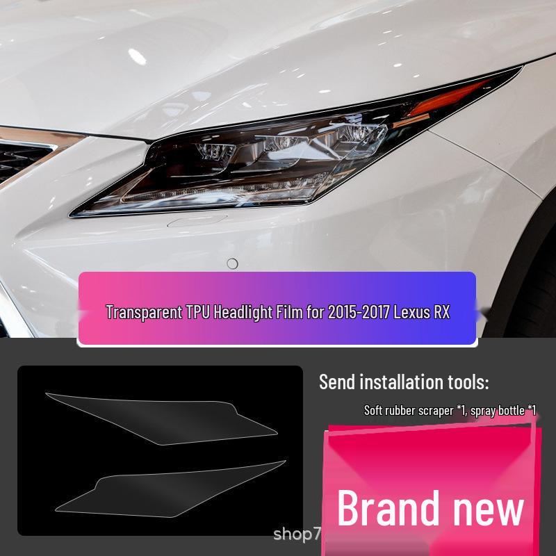 Lexus LX570 Headlight Film – Transparent Smoked Light-Control Protective Film