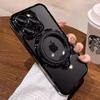 Прозрачный чехол-держатель для телефона iPhone 15 14 13 12 11 Pro Max Plus X XR XS Max для Magsafe, чехол-бампер с магнитным кольцом