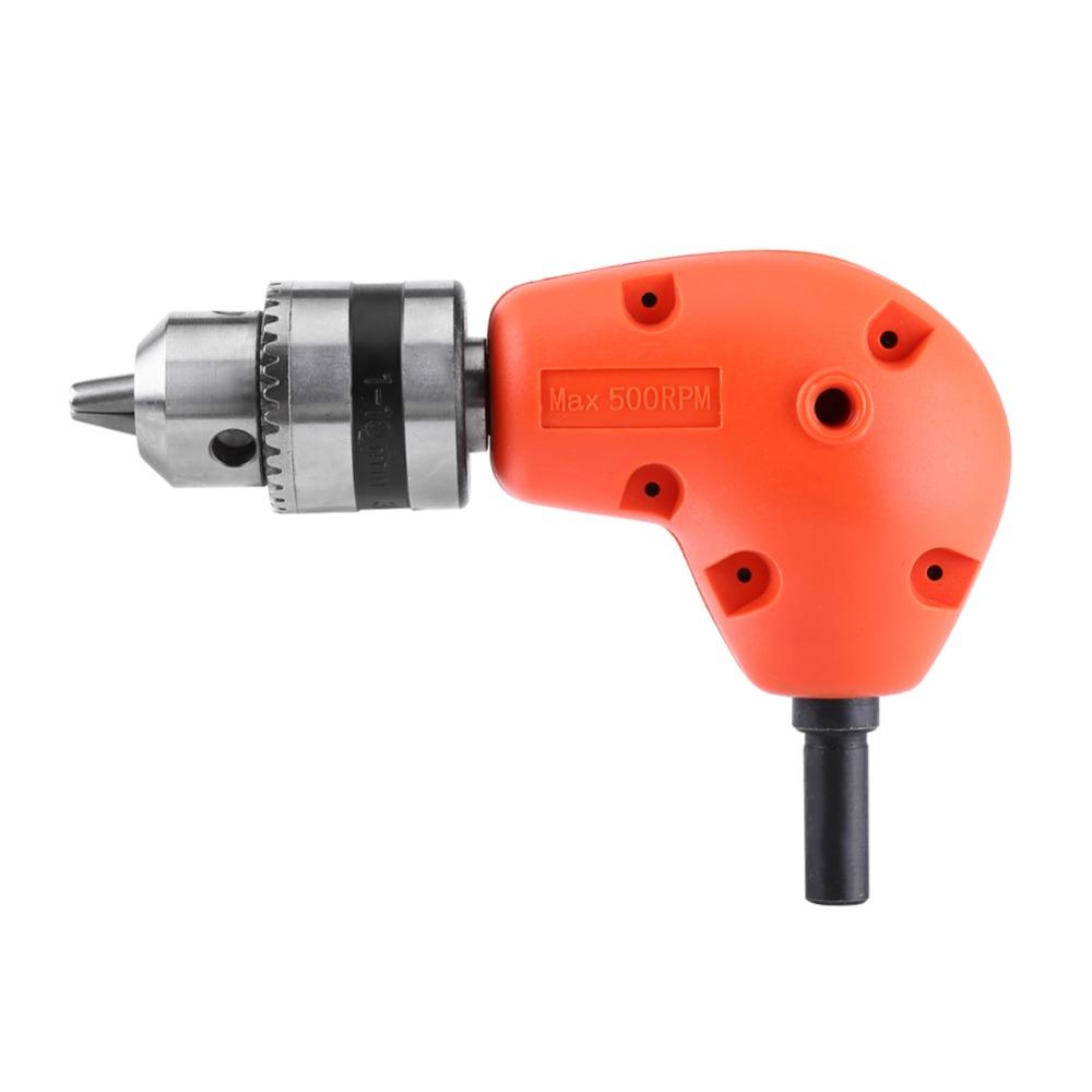 9.5mm Round Shank 90 Degree Drill Adapter Electric Drill Extension Woodworker Use